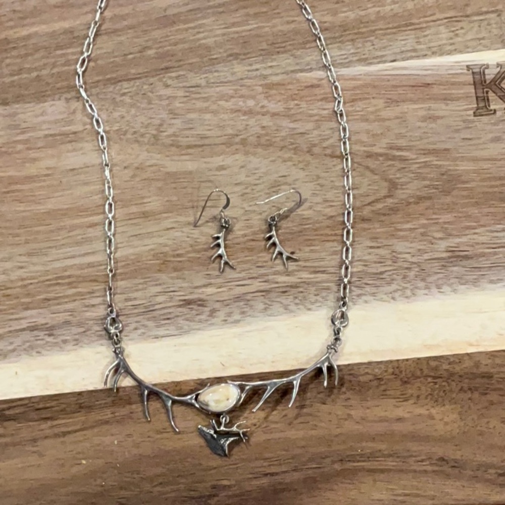 Sterling necklace and earrings